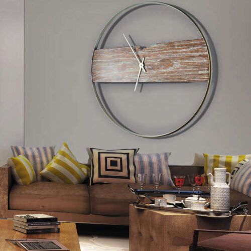 Reloj decorativo industrial